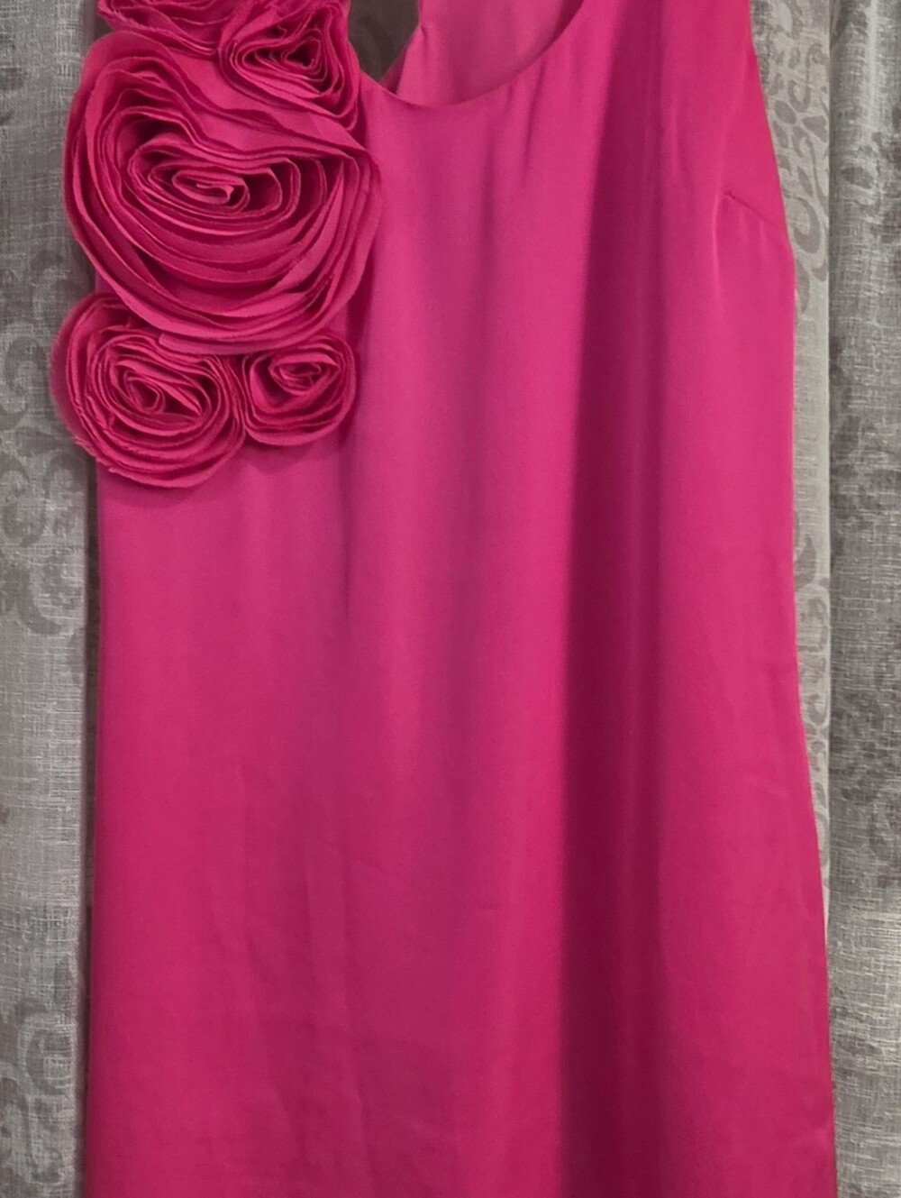 Ted Baker Hot Pink A-Line Skirt with Rosette Detail